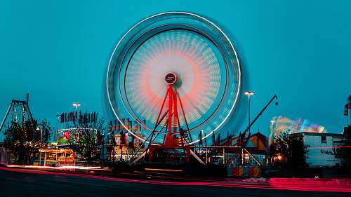 ferris wheel turned-on Ferris Wheel miniature mae